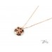 Колие с Черни Диаманти от 18К Розово Злато Bloom Jewellery